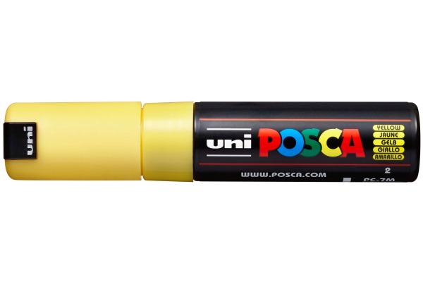 UNI-BALL Posca Marker 4.5-5.5mm PC-7M gelb, Rundspitze