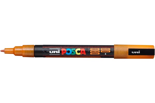 UNI-BALL Posca Marker 0.9-1.3mm PC3-ML OR glitzer orange