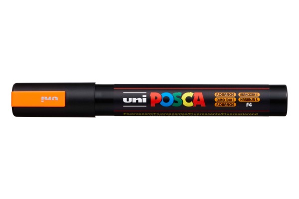 UNI-BALL Posca Marker 1,8-2,5mm PC-5M fluo orange, Rundspitze
