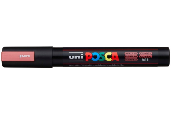 UNI-BALL Posca Marker 1.8-2.5mm PC5M MET rot, Rundspitze