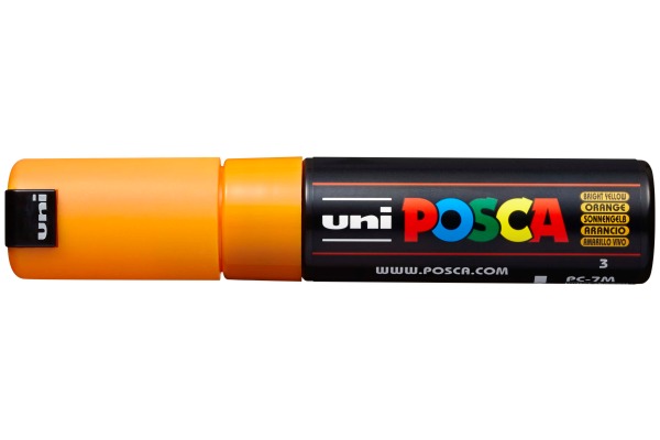 UNI-BALL Posca Marker 4.5-5.5mm PC-7M sonnengelb, Rundspitze