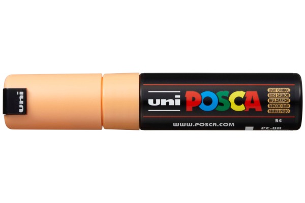 UNI-BALL Posca Marker 8mm PC8K fluo hellorange, Keilspitze