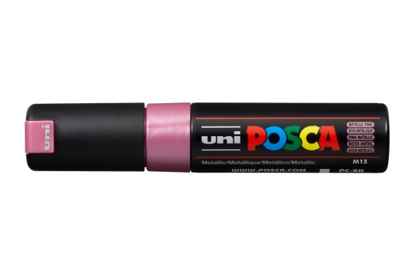 UNI-BALL Posca Marker 8mm PC8KMET.PINK MET Metal.rosa,...