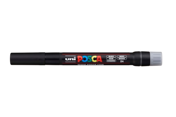 UNI-BALL Posca Pinsel-Marker 1-10mm PCF-350 schwarz