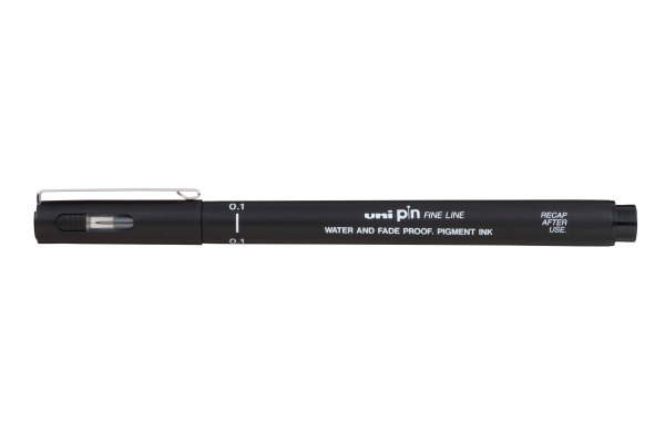 UNI-BALL Fineliner Pin 0,1mm PIN01200(S)B schwarz