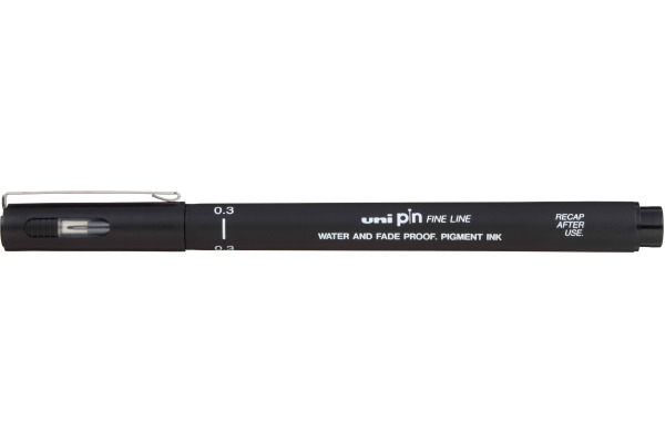 UNI-BALL Fineliner Pin 0,3mm PIN03200(S)B noir