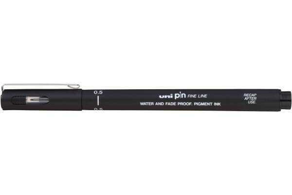 UNI-BALL Fineliner Pin 0,5mm PIN05200(S)B schwarz