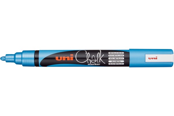 UNI-BALL Chalk Marker 1.8-2.5mm PWE-5M BL Metallic blau