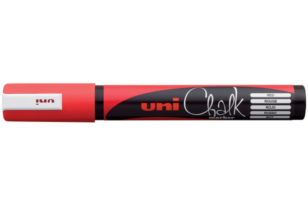 UNI-BALL Chalk Marker 1,8-2,5mm PWE-5M rot