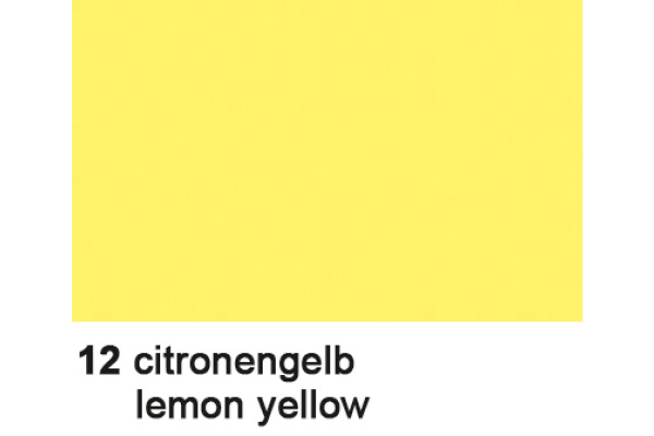URSUS Plakatkarton 68x96cm 1001512 380g, citronengelb