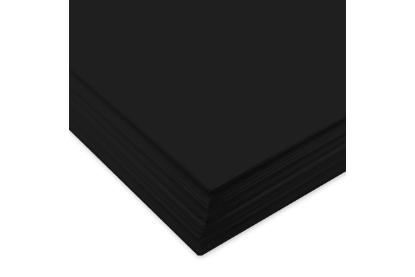 URSUS Tonzeichenpapier A4 2174690 130g, schwarz 100 Blatt