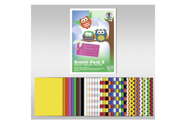 URSUS Papier Kombi-Pack 7780000 23x33cm sortiert