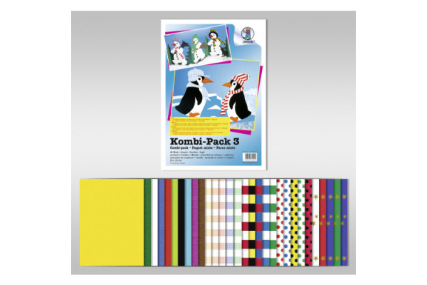 URSUS Papier Kombi-Pack 7790000 23x33cm sortiert