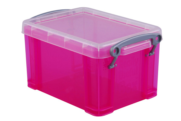 USEFULBOX Kunststoffbox 1,6lt 68507218 transparent pink