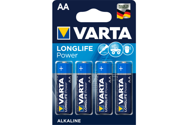 VARTA Batterie Longlife Power 04906 121 AA/LR06, 4 Stück