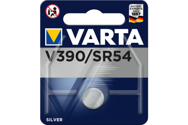 VARTA Knopfzelle 390101401 V390/SR54, 1 Stück