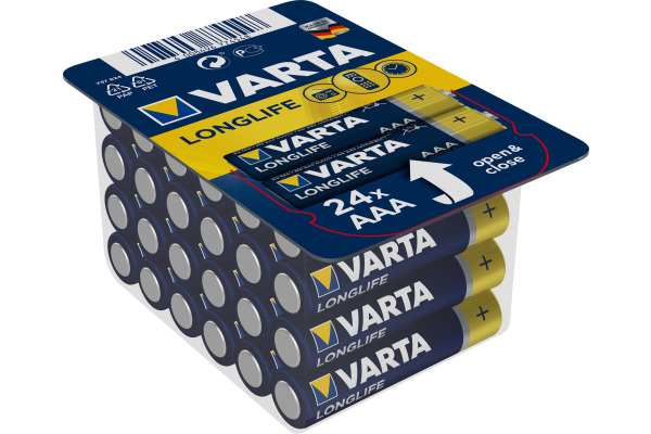 VARTA Longlife 410330112 AAA/LR03, 24 Stück