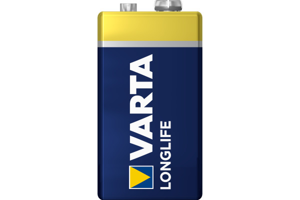 VARTA Batterie 412210141 Longlife, 9V/LR61, 1 Stück