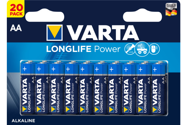 VARTA Batterie Longlife Power 490612142 AA/LR06, 20 Stück