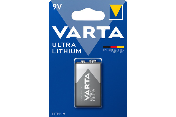 VARTA Batterie Lithium 9V 612230140 1200 mAh 1 Stück
