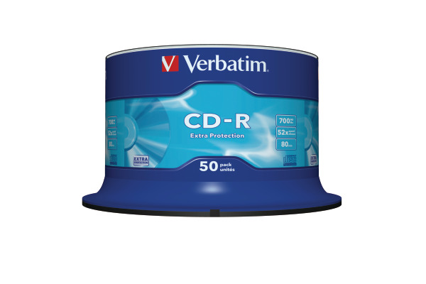 VERBATIM CD-R Spindle 80MIN/700MB 43351 52x DataLife 50 Pcs
