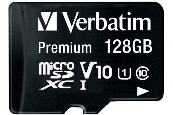 VERBATIM Micro SDXC Card 128GB 44085 with Adapter Class 10. UHS 1