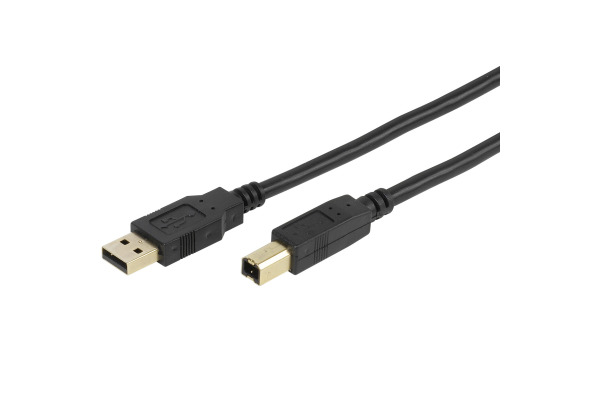 VIVANCO USB 2.0 zert.KabelA-B 45210 1.8m