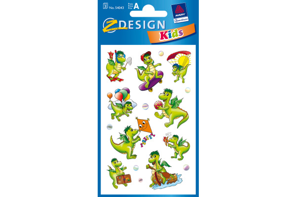 Z-DESIGN Sticker Kids 54043 Drache 3 Stück