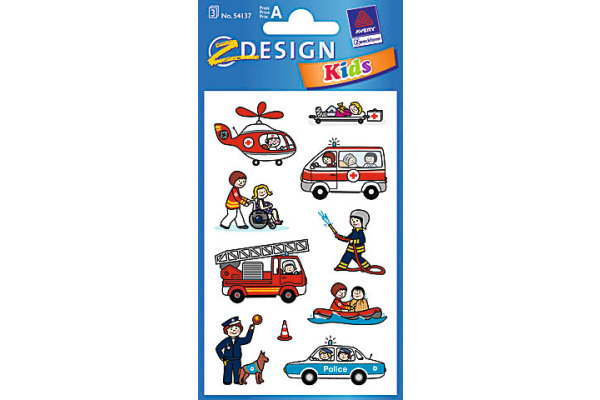 Z-DESIGN Sticker Kids 54137 Rettung 3 Stück