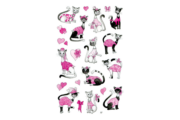 Z-DESIGN Sticker Creative 57027 Katzen 3 St&amp;uuml;ck