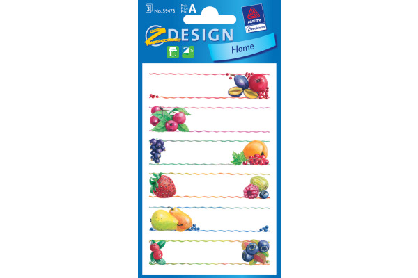 Z-DESIGN Sticker Home 59473 Früchte 3 Stück