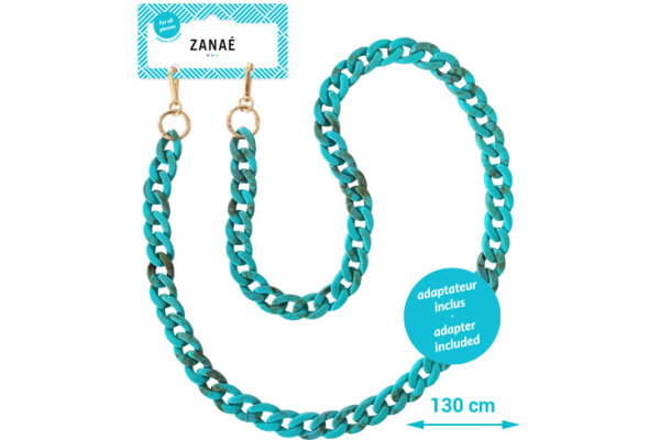 ZANAÉ Phone Necklace Emerald Coast 17374 Mineral Winter turquoise