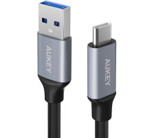 AUKEY ImpulseCable USB-A-to-C bl. CBCD2 1.0 m Nylon Alu