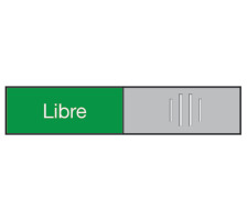 BEREC Türschild 27,4x102mm 314.082 Alu, Libre-Occupé