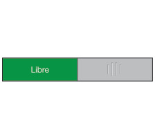 BEREC Türschild 37,4x152mm 314.088 Alu, Libre-Occupé