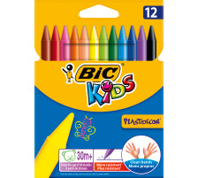 BIC Wachsmalkreide Kids 9457645 12 Farben Etui