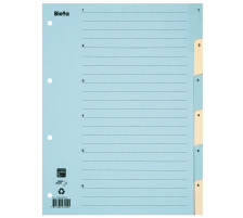 BIELLA Register Karton blau/gelb A4 46244600U 1-6 210g