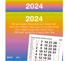 Agenda de bureau Brepols 2024 - SANTEX - Bremax 1 - Aperçu quotidien -  Zwart - 21 x 29
