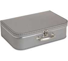 BIGSO BOX Aufbewahrungsbox Suitcase 503254133 grau 2er-Set