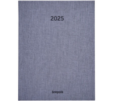 BREPOLS Agenda Weekly Dubletta 2025 26.3.1480 1W/1S grau ML 12x22cm