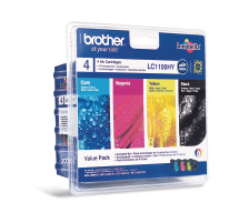 BROTHER Valuepack Tinte HY CMYBK LC-1100VH MFC-6490CW 900/750 Seiten