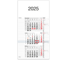 BÜHNER 3-Monatskalender 2025 M3KPN ML 30x53.5cm