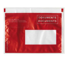 BÜROLINE Dokumententaschen rot C6 306250 mit Druck 250 Stk.