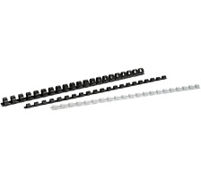 BÜROLINE Plastikbinderücken 10mm A4 351384 schwarz 100 Stück