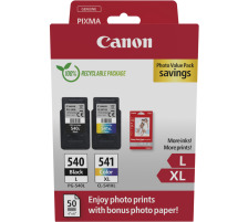 CANON Photo Value Pack L/XL CMYBK PGCL540/1 PIXMA MG2150 GP-501 50Bl.