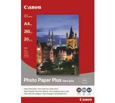 CANON Photo Paper Plus 260g A4 SG201A4 PIXMA, semi-glossy 20 Blatt
