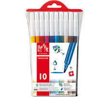 CARAN D´A Faserschreiber Fancolor 285.710 10 Farben, Etui