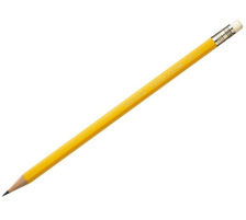 CARAN d´A Bleistift HB 351.272 gelb, mit Gummi