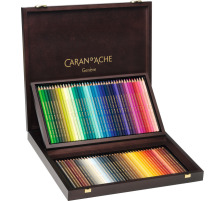 CARAN D´A Farbstifte Supracolor 3,8mm 3888.480 ass. in Holzschachtel 80 Stück