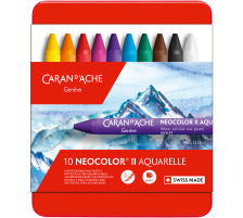 CARAN D´A Wachspastelle Neocolor II 7500.310 10-farbig assortiert